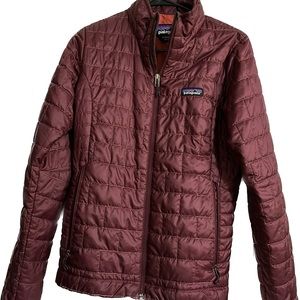 Patagonia Nano Puff Jacket Women’s Small Burgundy